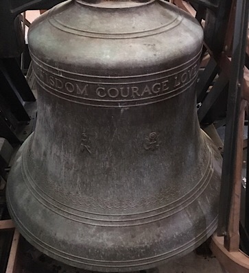 Main Ditchley bell - wisdom, courage, love