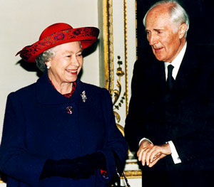 David Wills and Queen Elizabeth II